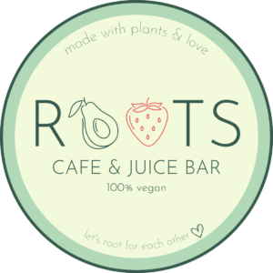 Yellow and Green Retro Illustration Organic Product Label Circle sticker - Roots Cafe & Juice Bar